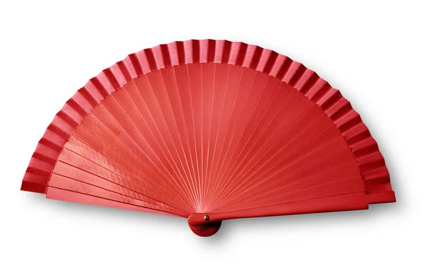Kırmızı fan — Stok fotoğraf
