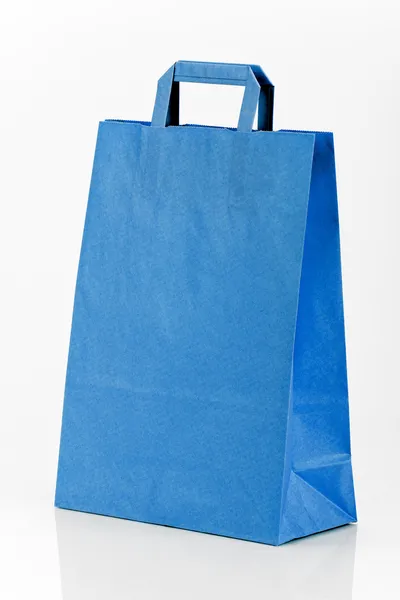 Blue shopping bag. — Stock Photo, Image