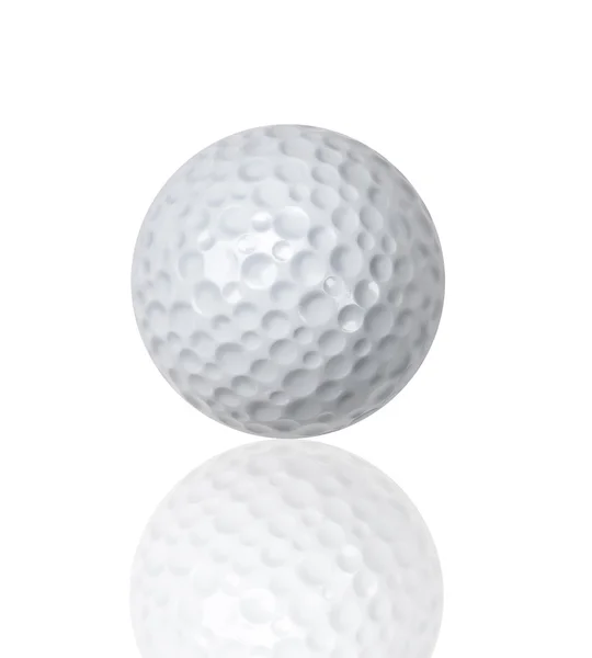 Palla da golf su bianco — Foto Stock