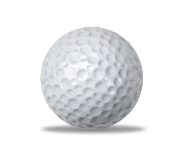 Golfboll på vitt — Stockfoto