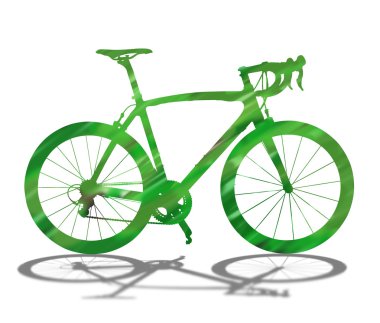 Yeşil Bisiklet siluet