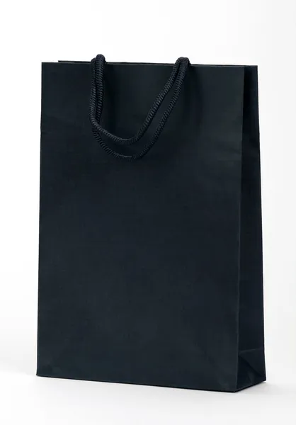 Μαύρη τσάντα για ψώνια. — Φωτογραφία Αρχείου
