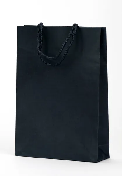 Black shopping bag. — Stock Photo, Image