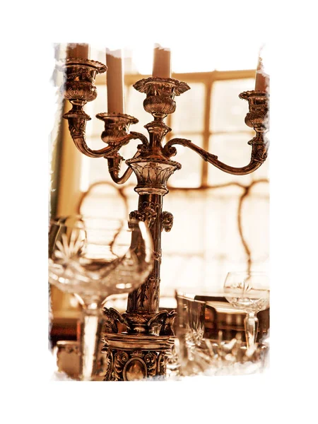 Vintage setting table — Stock Photo, Image