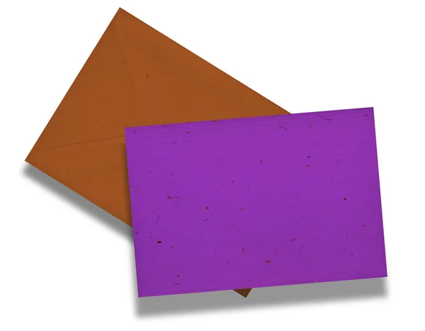 Cartão e envelope . — Fotografia de Stock