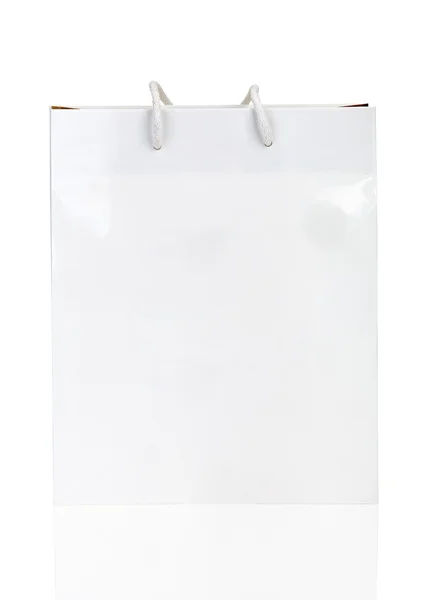 White shopping bag. — Stock Photo, Image