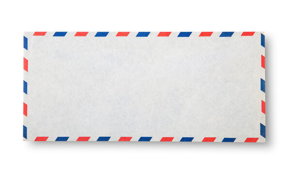 Close-up of envelope.