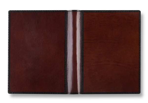 Leather book cover with spin — Stock Photo, Image