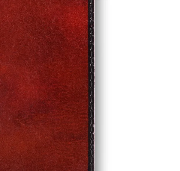 Detail of leather cover — Stock fotografie
