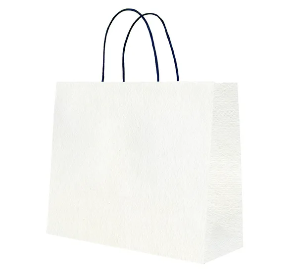 White shopping bag. — Stock Photo, Image