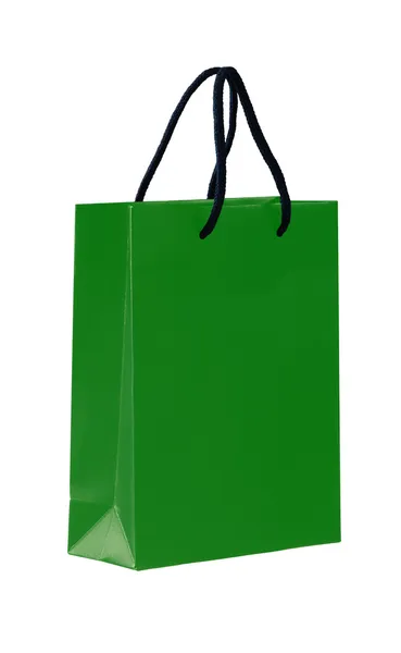 Green shopping bag. — Stock Photo, Image