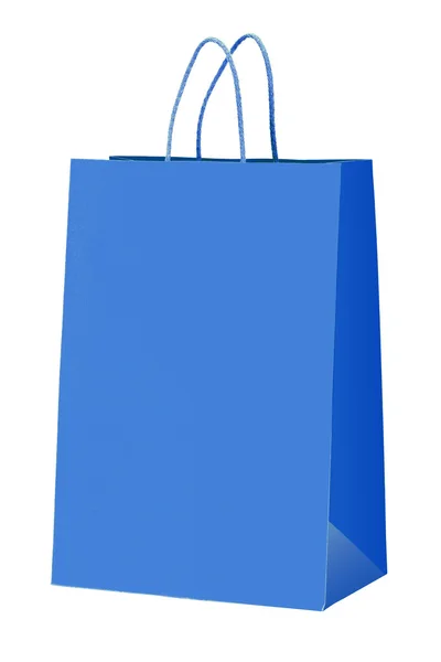 Bolsa de compras azul. — Foto de Stock