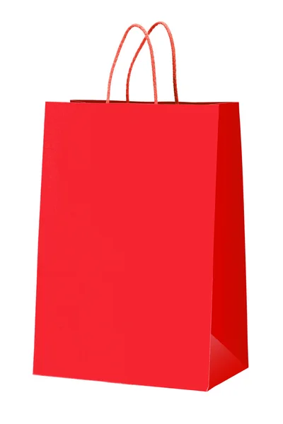 Czerwona torba na zakupy. — Zdjęcie stockowe