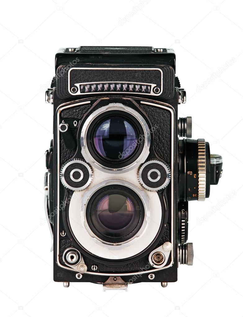 Twin lens reflex phot camera