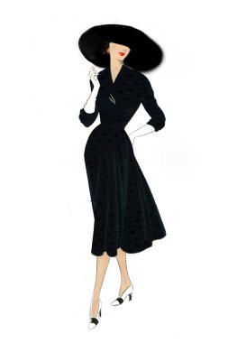 Vintage moda kadın