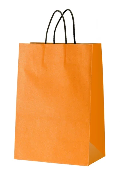 Orange shopping väska. — Stockfoto