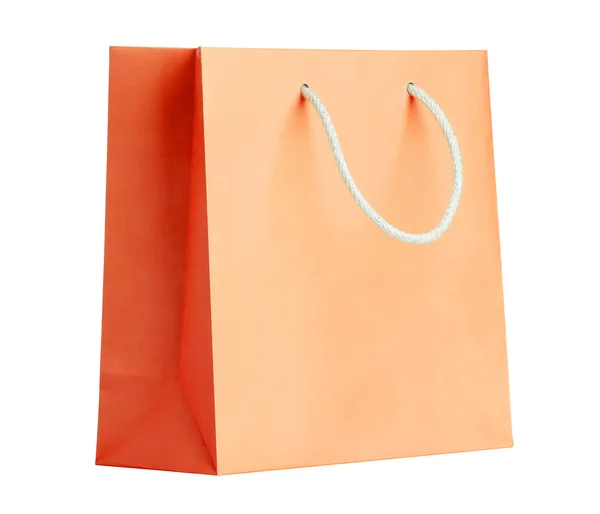 Borsa shopping arancione . — Foto Stock