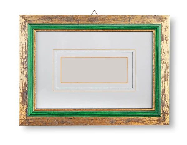 Goldener und grüner Rahmen — Stockfoto