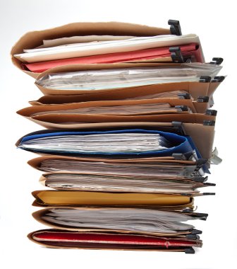 Stack of folders clipart