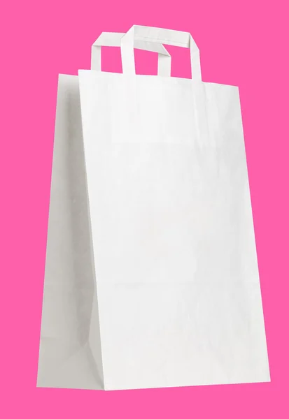 Bílé Nákupní taška. — Stock fotografie