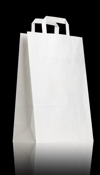 Bílé Nákupní taška. — Stock fotografie