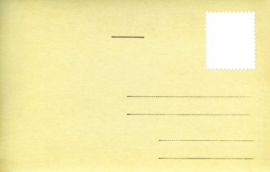 kartpostal boş damga