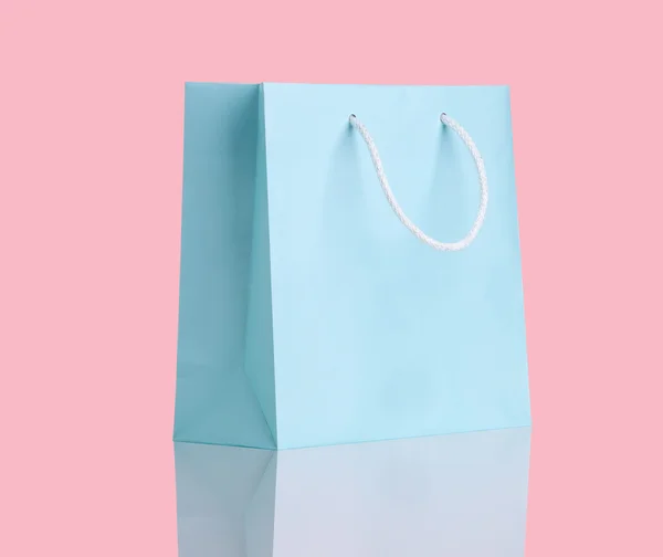 Blue shopping bag. — Stock Photo, Image