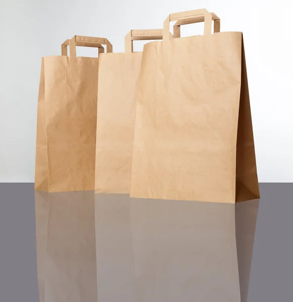 Papírové nákupní tašky. — Stock fotografie
