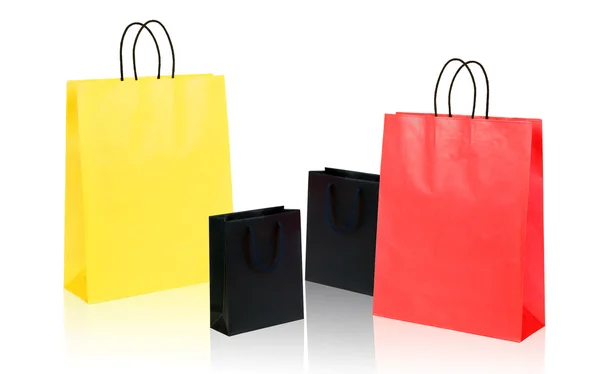 Quatro sacos de compras. — Fotografia de Stock