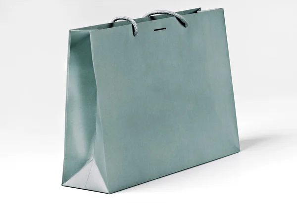 Grey shopping bag. — Stock Photo, Image
