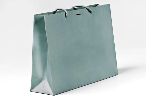 Bolsa de compras gris . — Foto de Stock