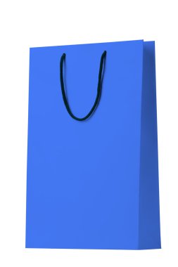 mavi alışveriş çantası.