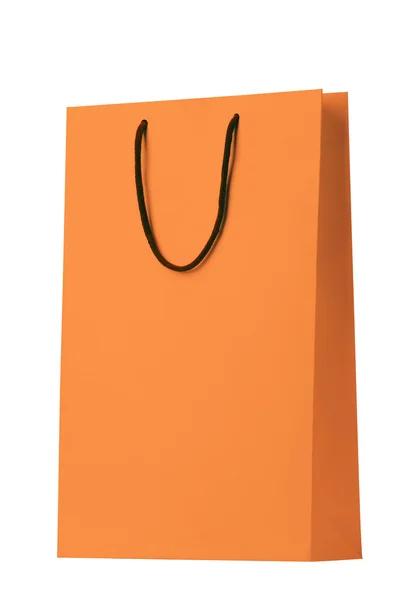 Orange shopping väska. — Stockfoto