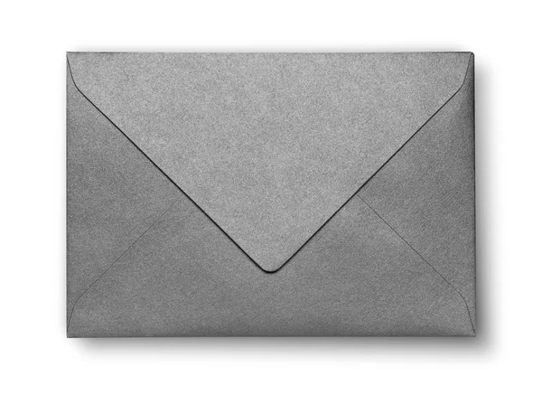 Close-up de envelope cinza . — Fotografia de Stock