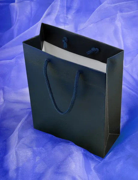 Shopping bag blu. — Foto Stock