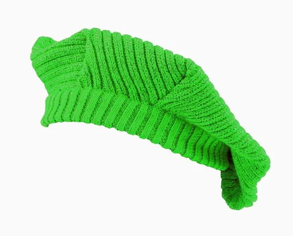 Green wool beret. — Stock Photo, Image