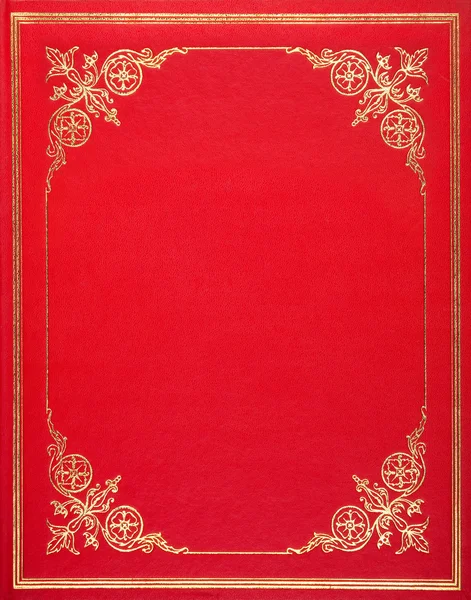 Capa de couro vermelho — Fotografia de Stock