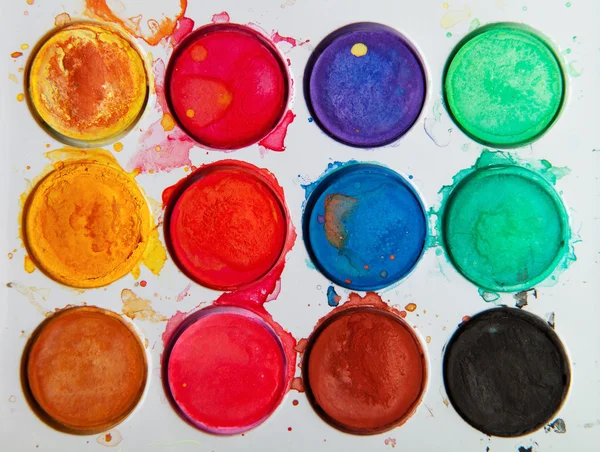 Watercolor or tempera. — Stock Photo, Image