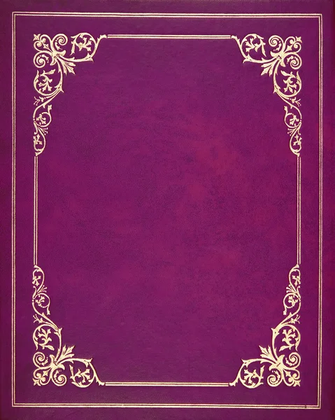 紫色皮革封面 — 图库照片