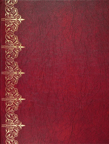 Capa de couro vermelho — Fotografia de Stock