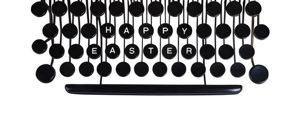 Happy Easter on white — Stock Photo, Image