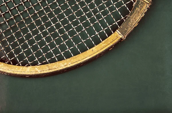 Detail of vintage racket — Stock Photo, Image