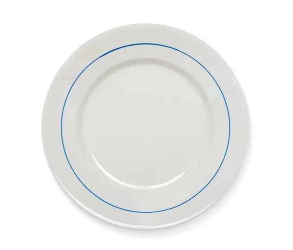 Vintage plate on white — Stock Photo, Image