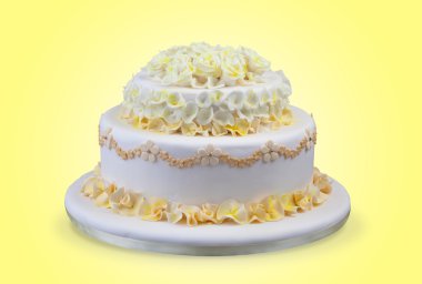 Çiçekli düğün pastası