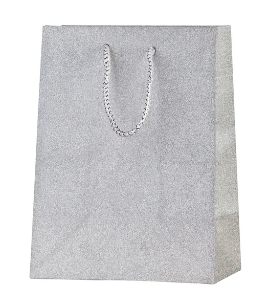 Silver shopping bag. — Stock Photo, Image
