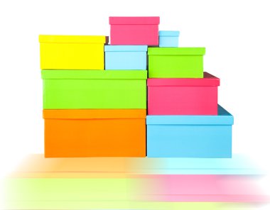 abstact zemin üzerine hediye kutuları