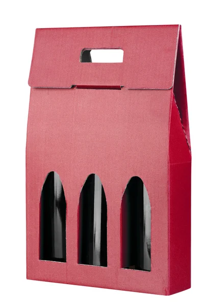 Caja regalo vino — Foto de Stock