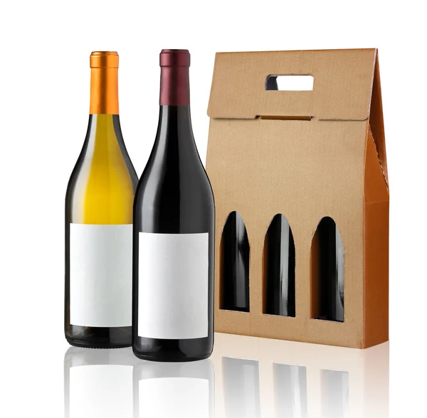 Wein-Geschenkbox — Stockfoto