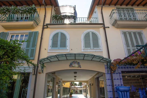 Downtown Forte Dei Marmi Lucca Tuscany Italy Summer Piazzetta Tonini — Stock Photo, Image