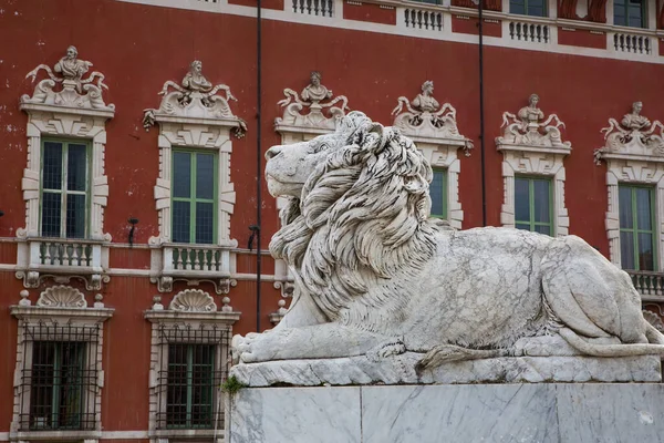 Sculpture Lion Massa Tuscany Italy — Stock Photo, Image